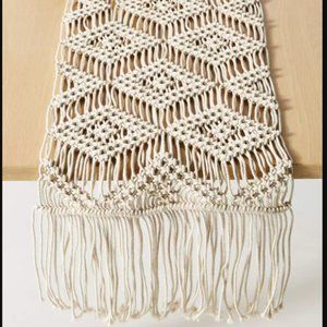 Anthropolgie Deedra Macrame Table Runner